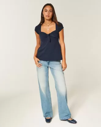 Easy Tie Bust Babydoll Top