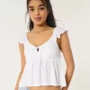 Easy Tie-Front Babydoll Top