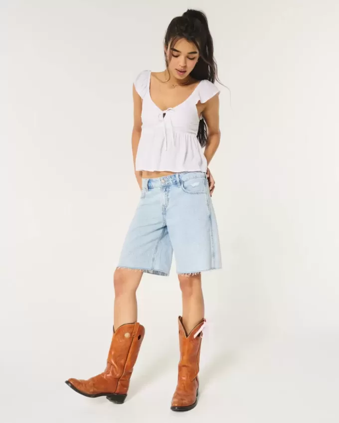 Easy Tie-Front Babydoll Top