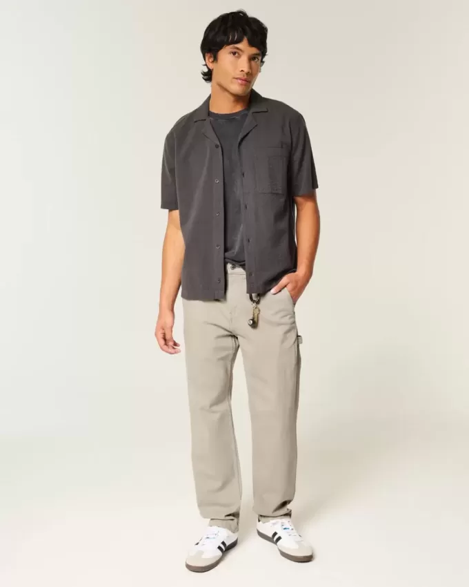 Embroidered Loose Painter Jeans Embroidered Loose Painter Jeans