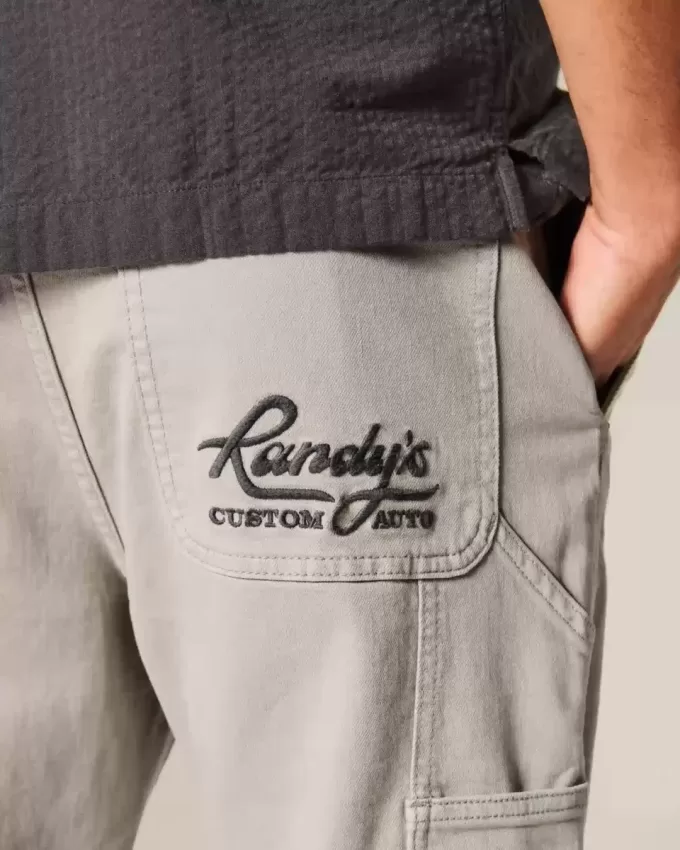 Embroidered Loose Painter Jeans Embroidered Loose Painter Jeans