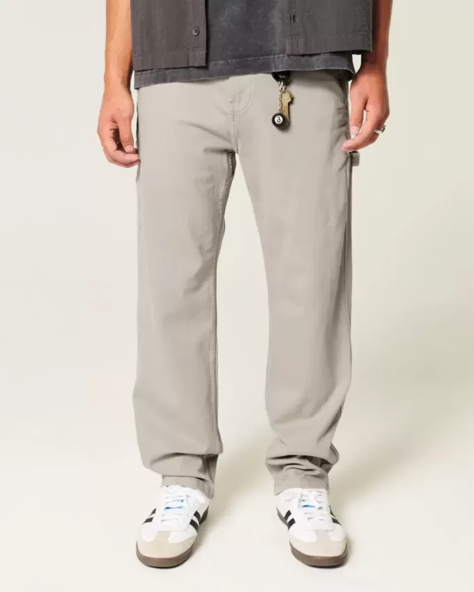 Embroidered Loose Painter Jeans Embroidered Loose Painter Jeans