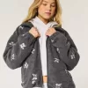 Embroidered Sherpa Fleece Jacket Embroidered Sherpa Fleece Jacket