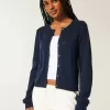 Eyelet Crew Cardigan Eyelet Crew Cardigan