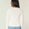 Eyelet Crew Cardigan Eyelet Crew Cardigan