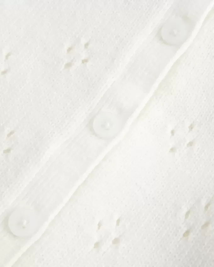 Eyelet Crew Cardigan Eyelet Crew Cardigan