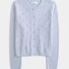 Eyelet Crew Cardigan Eyelet Crew Cardigan