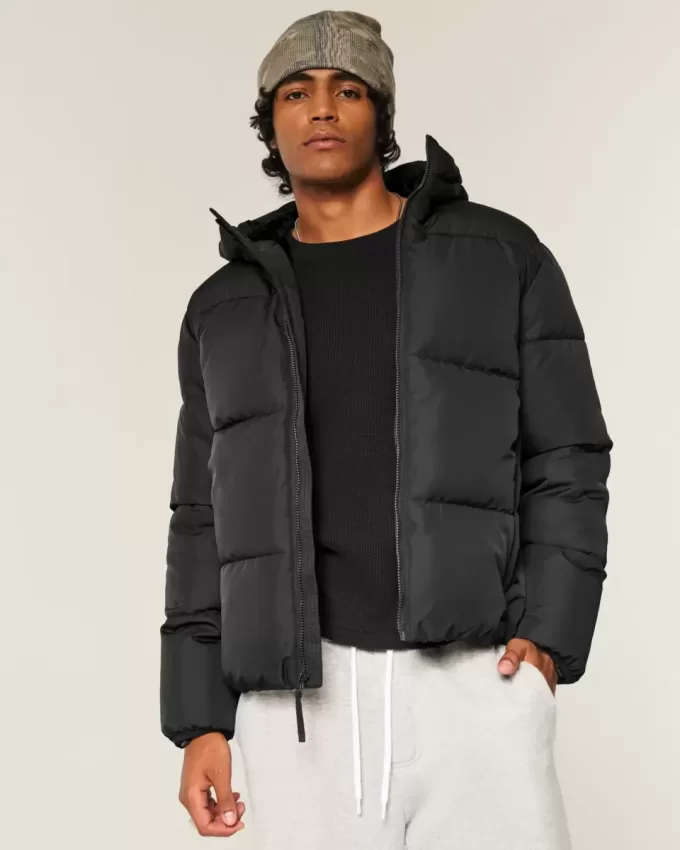 Faux Fur-Lined Puffer Jacket Faux Fur-Lined Puffer Jacket