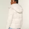 Faux Fur-Lined Puffer Jacket Faux Fur-Lined Puffer Jacket