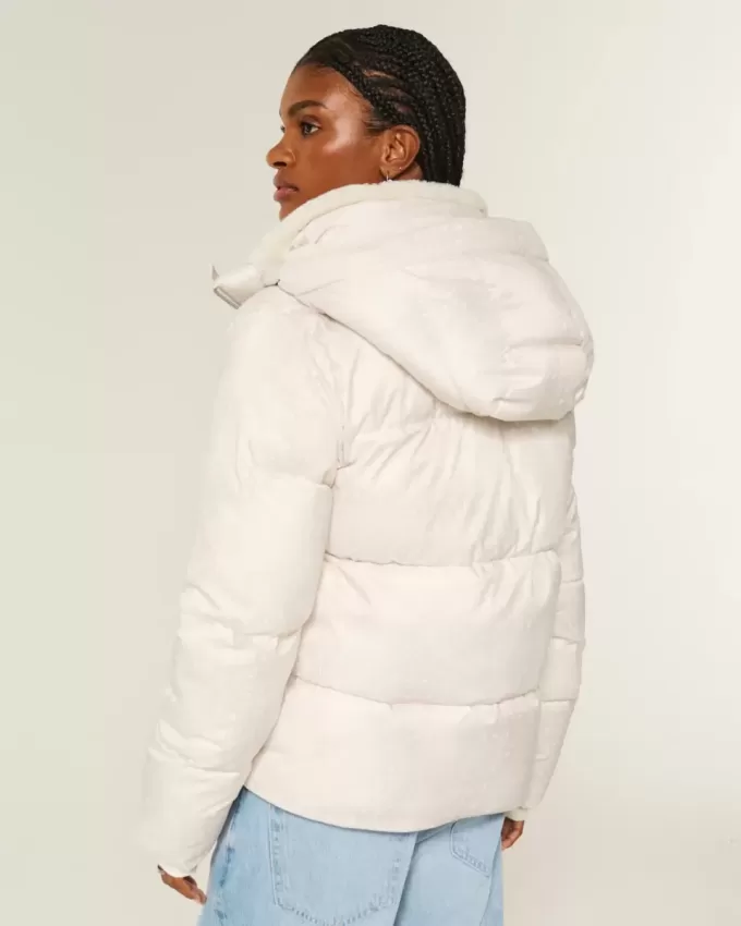 Faux Fur-Lined Puffer Jacket Faux Fur-Lined Puffer Jacket