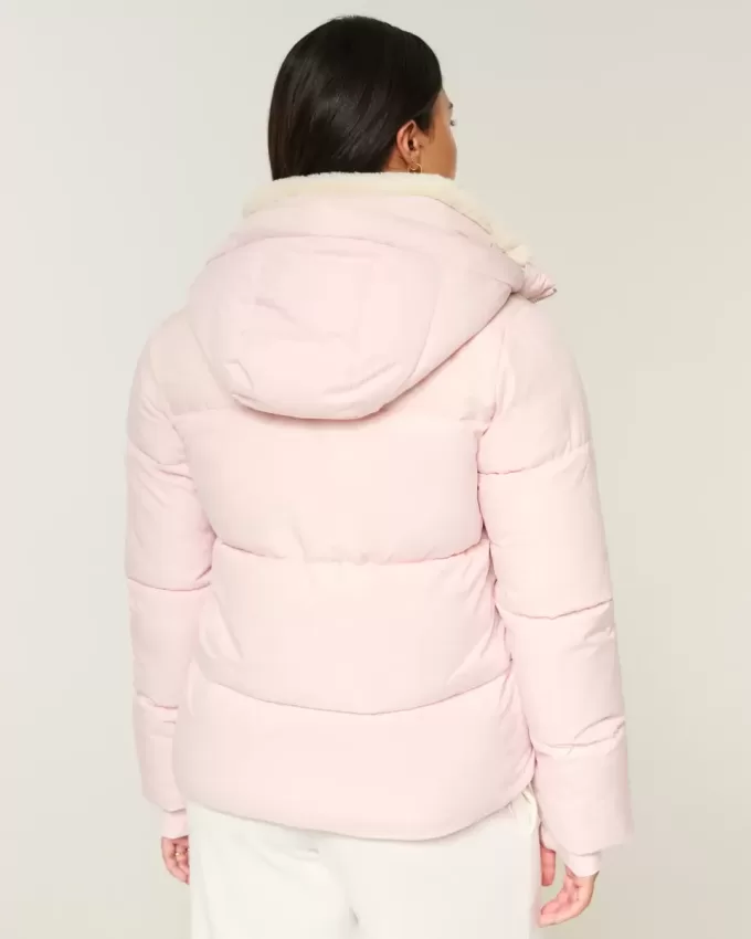 Faux Fur-Lined Puffer Jacket Faux Fur-Lined Puffer Jacket