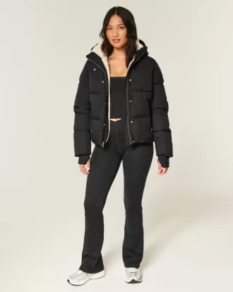Faux Fur-Lined Puffer Jacket
