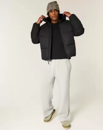 Faux Fur-Lined Puffer Jacket