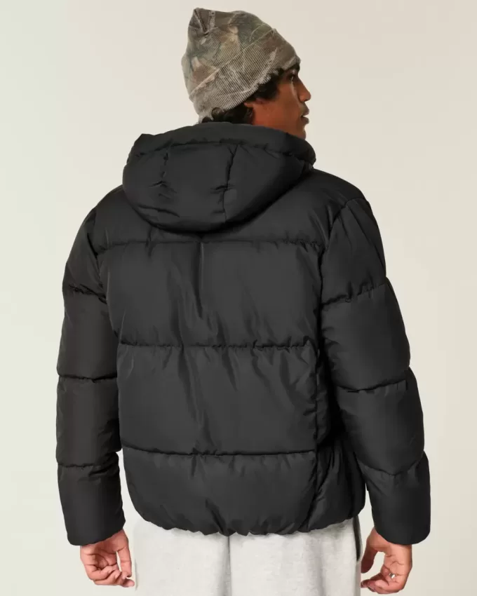 Faux Fur-Lined Puffer Jacket Faux Fur-Lined Puffer Jacket