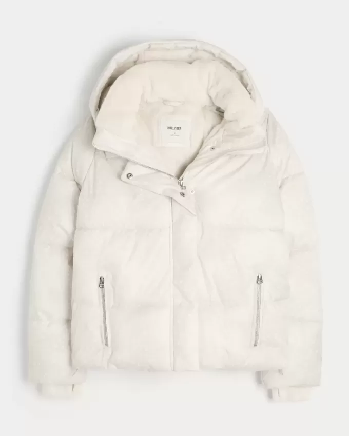 Faux Fur-Lined Puffer Jacket Faux Fur-Lined Puffer Jacket