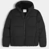 Faux Fur-Lined Puffer Jacket Faux Fur-Lined Puffer Jacket