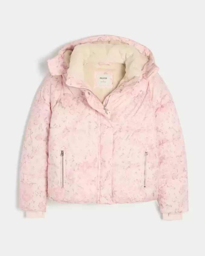 Faux Fur-Lined Puffer Jacket Faux Fur-Lined Puffer Jacket