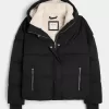 Faux Fur-Lined Puffer Jacket Faux Fur-Lined Puffer Jacket