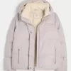 Faux Fur-Lined Puffer Jacket Faux Fur-Lined Puffer Jacket