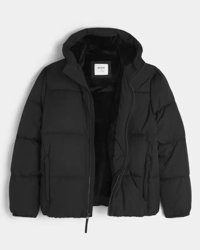 Faux Fur-Lined Puffer Jacket Faux Fur-Lined Puffer Jacket