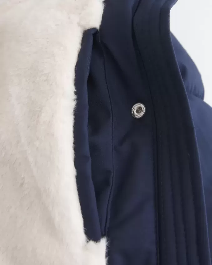 Faux Fur-Lined Puffer Jacket Faux Fur-Lined Puffer Jacket