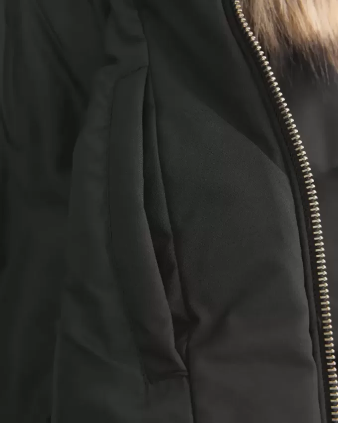 Faux Fur Trim Puffer Bomber Jacket Faux Fur Trim Puffer Bomber Jacket