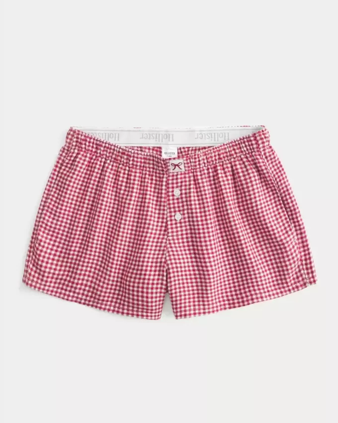 Flannel Boxer Shorts