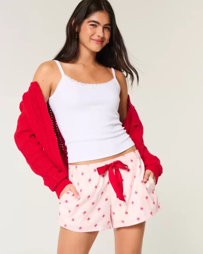 Flannel Tie Shorts Flannel Tie Shorts