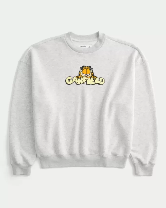 Garfield Graphic Crew Sweatshirt Garfield Graphic Crew Sweatshirt