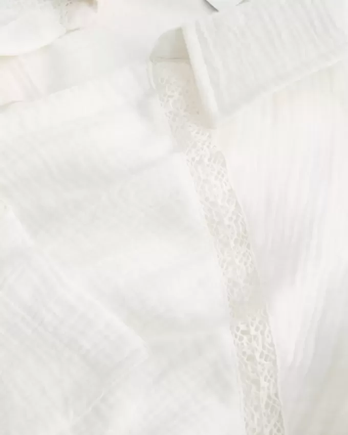 Gauze Button-Through Mini Shirt Dress Gauze Button-Through Mini Shirt Dress