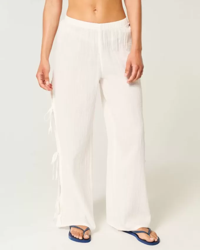 Gauze Wide-Leg Pants Gauze Wide-Leg Pants