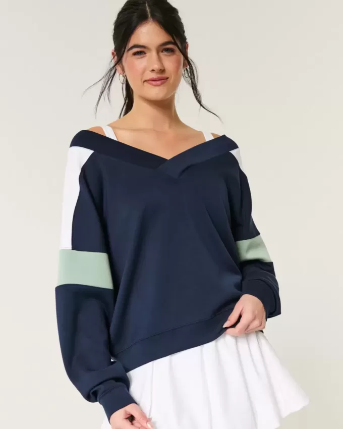 Gilly Hicks Active Cooldown Off-the-Shoulder Top