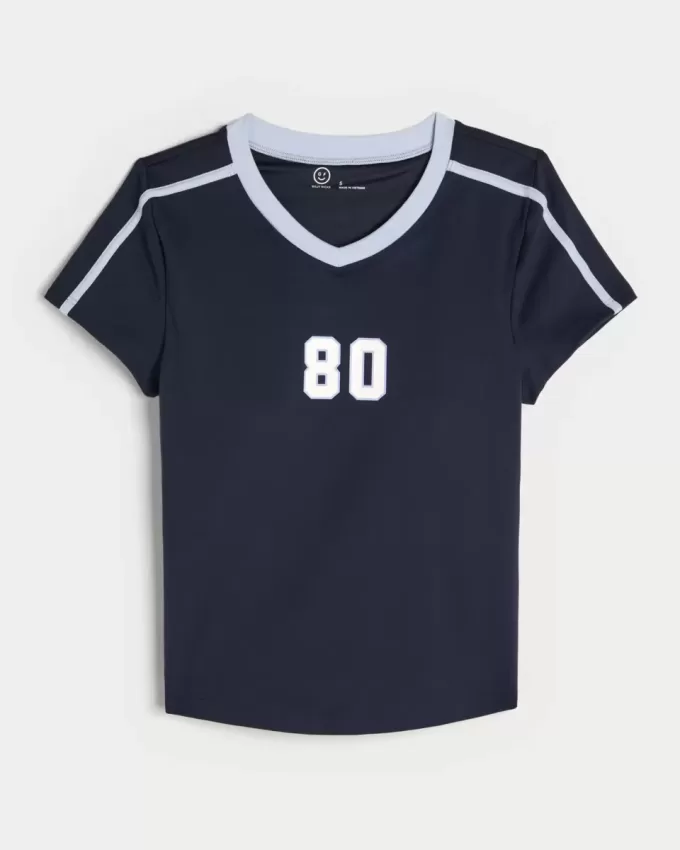 Gilly Hicks Active Graphic Baby Tee Gilly Hicks Active Graphic Baby Tee