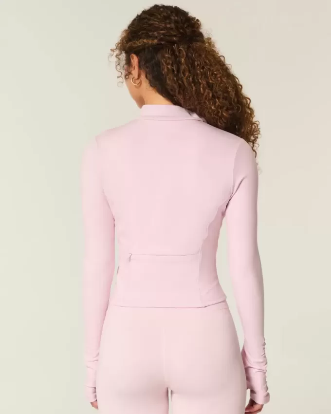 Gilly Hicks Active Recharge Bow Double Zip Jacket Gilly Hicks Active Recharge Bow Double Zip Jacket