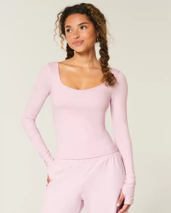 Gilly Hicks Active Recharge Cinch Sweetheart Top Gilly Hicks Active Recharge Cinch Sweetheart Top