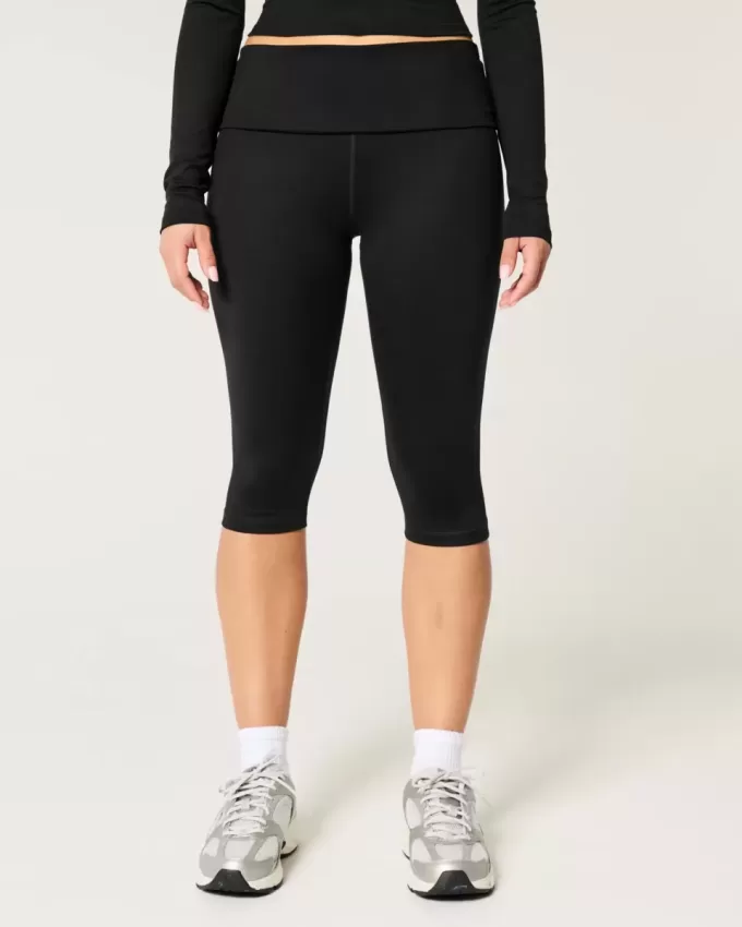 Gilly Hicks Active Recharge Foldover Waist Capri Pants Gilly Hicks Active Recharge Foldover Waist Capri Pants