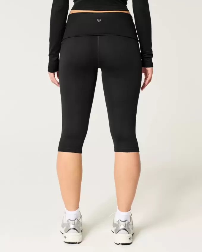 Gilly Hicks Active Recharge Foldover Waist Capri Pants Gilly Hicks Active Recharge Foldover Waist Capri Pants