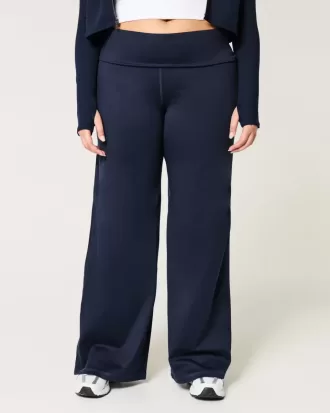 Gilly Hicks Active Recharge Foldover Waist Wide-Leg Pants