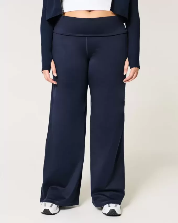 Gilly Hicks Active Recharge Foldover Waist Wide-Leg Pants Gilly Hicks Active Recharge Foldover Waist Wide-Leg Pants