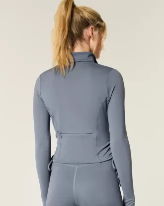 Gilly Hicks Active Recharge Side-Tie Zip-Up Jacket