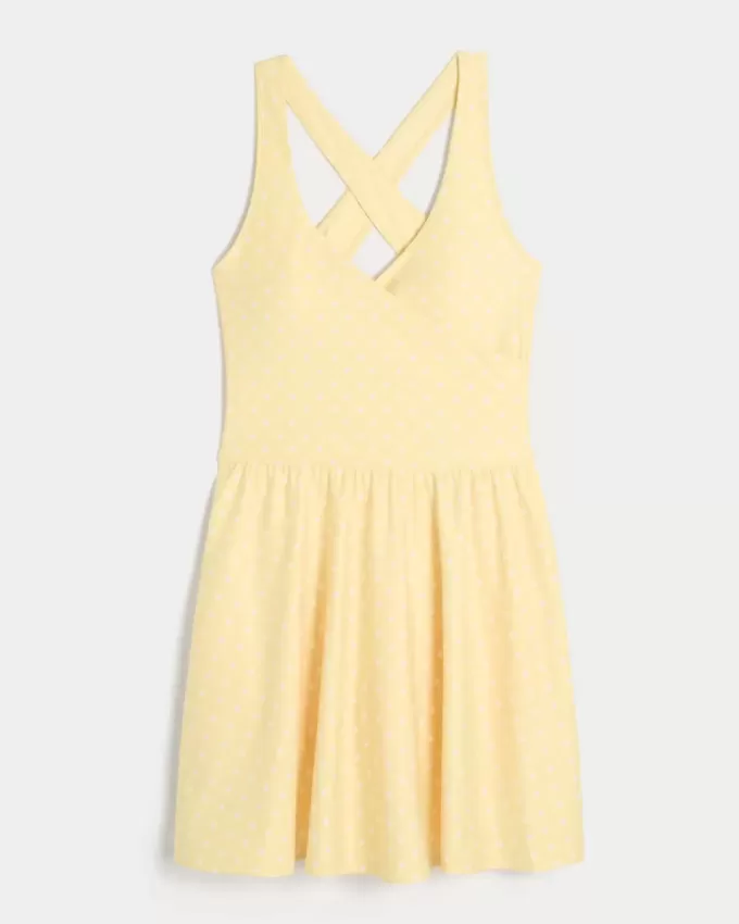 Gilly Hicks Active Recharge Wrap Halter Dress