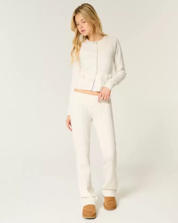 Gilly Hicks Cable-Knit Foldover Boot Pants Gilly Hicks Cable-Knit Foldover Boot Pants