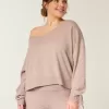 Gilly Hicks Cozy Off-the-Shoulder Bow Sweater