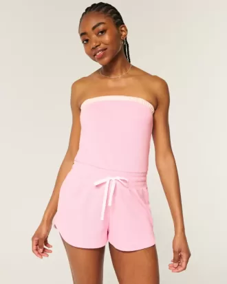 Gilly Hicks Cozy Strapless Waffle Onesie Gilly Hicks Cozy Strapless Waffle Onesie