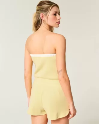 Gilly Hicks Cozy Strapless Waffle Onesie Gilly Hicks Cozy Strapless Waffle Onesie