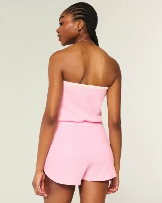 Gilly Hicks Cozy Strapless Waffle Onesie Gilly Hicks Cozy Strapless Waffle Onesie