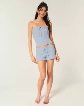 Gilly Hicks Cozy Waffle Mini Shorts