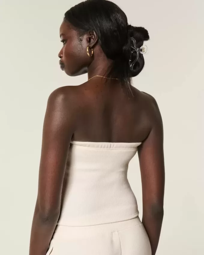 Gilly Hicks Cozy Waffle Tube Top