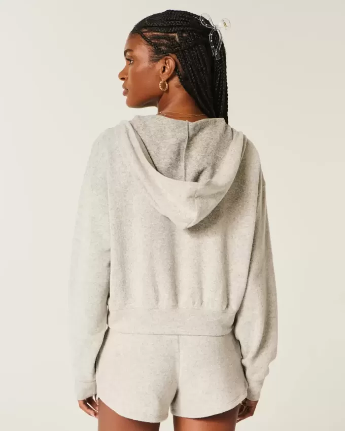 Gilly Hicks Knit V-Neck Hoodie Gilly Hicks Knit V-Neck Hoodie