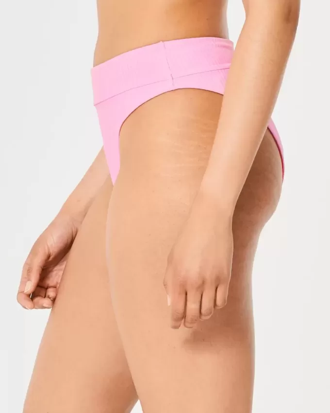 Gilly Hicks Reversible High Leg High Waist Bikini Bottom Gilly Hicks Reversible High Leg High Waist Bikini Bottom